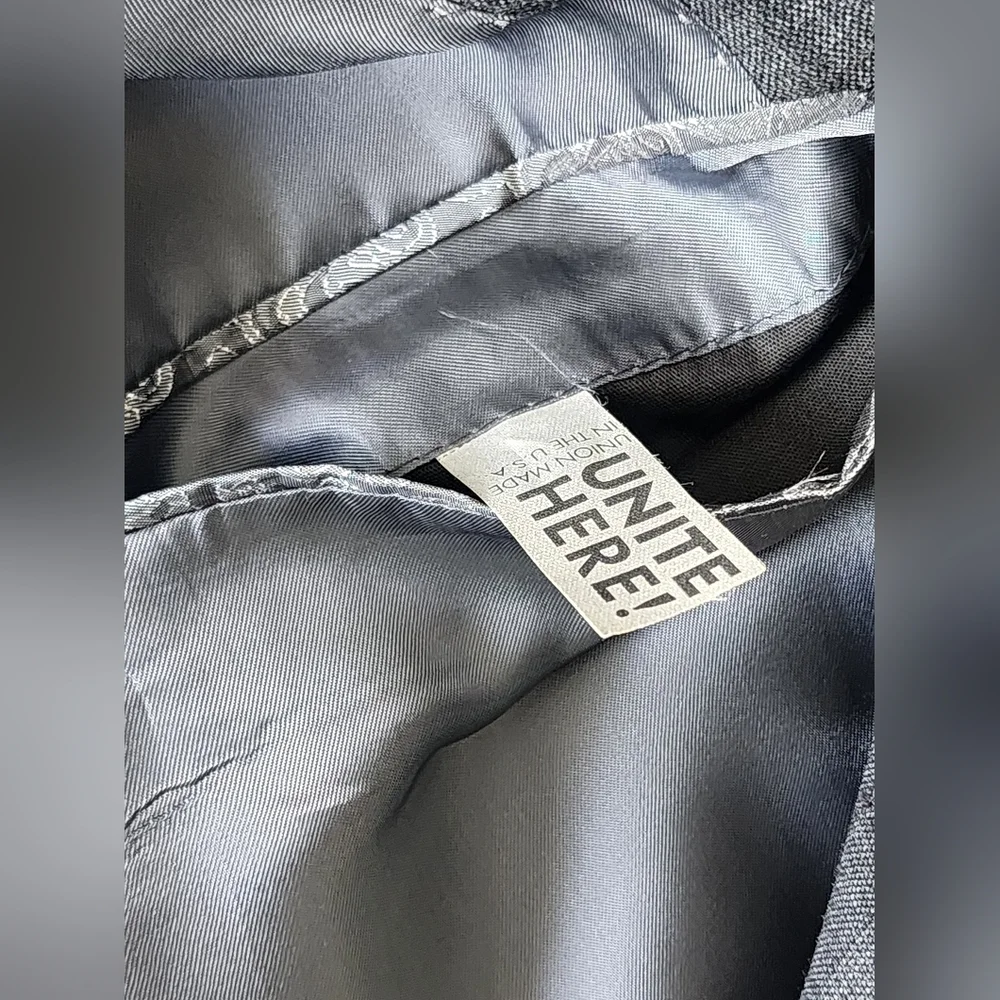 Joseph Abboud Collection Wool/Cashmere Mens Blazer Suit Coat Size 44R/W38 Gray